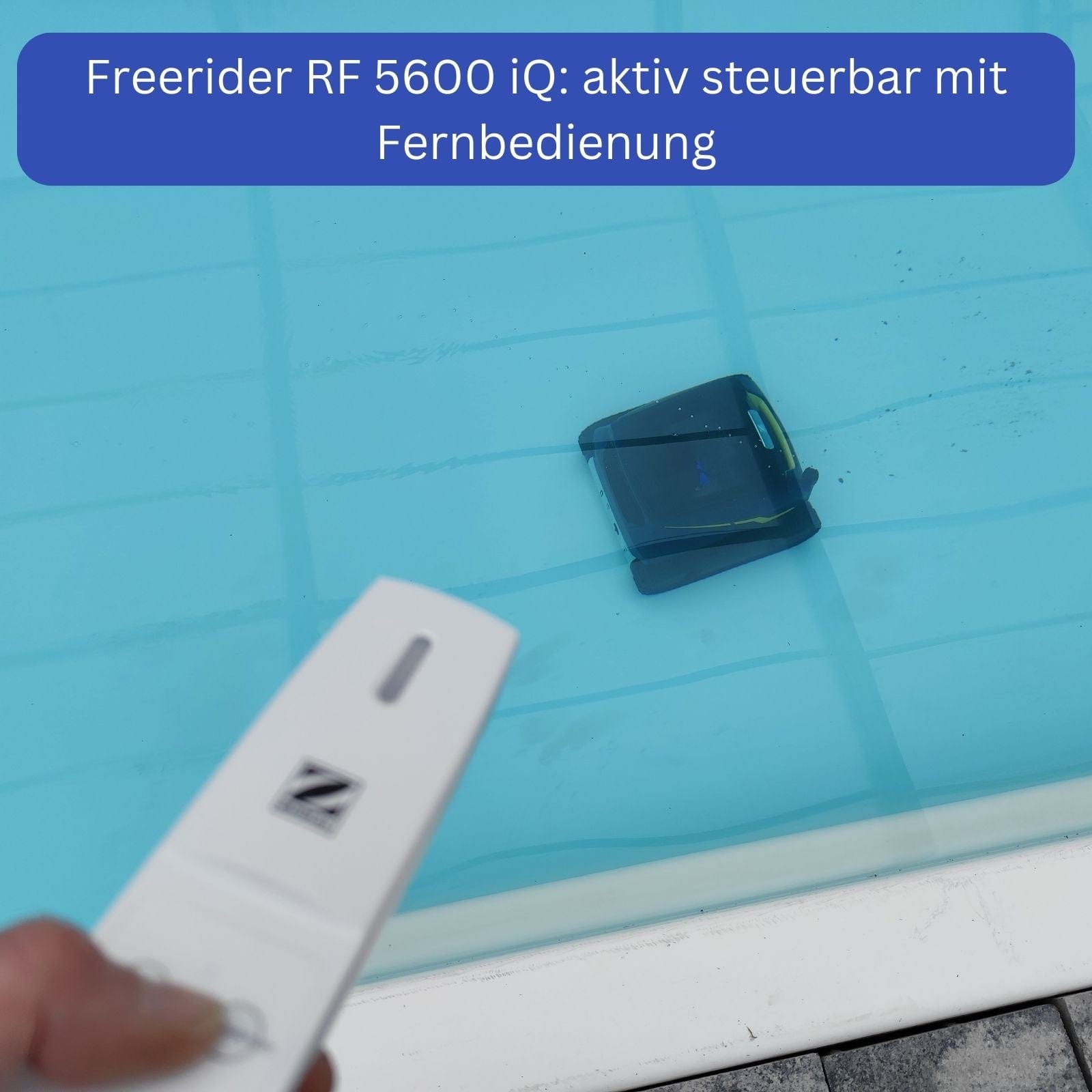 Akku Poolroboter Zodiac Freerider RF 5600 iQ ist aktiv steuerbar mit Fernbedienung