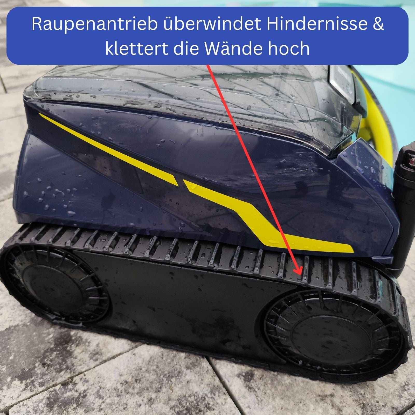 Akku Poolroboter Zodiac Freerider RF 5600 iQ mit Raupenantrieb